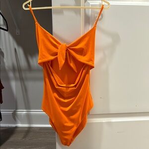 WILFRED orange bodysuit from aritiza